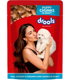 DROOLS PUPPY CHUNKS GRAVY 150GM