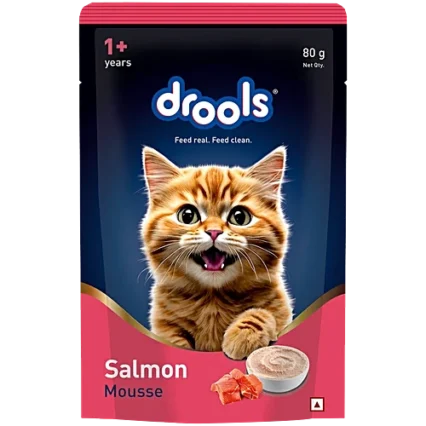 DROOLS SALMON MOUSSE KTTN 80GM