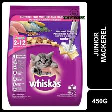 WHISKAS JNR MACKEREL 450GM