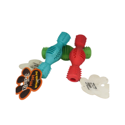 RUBBER DUMBBELL TOY