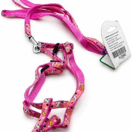 PUPPY PRINT HARNESS SET